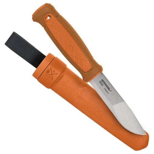 Faca Morakniv Kansbol (S) Bushcraft Laranja com Bainha de Polipropileno